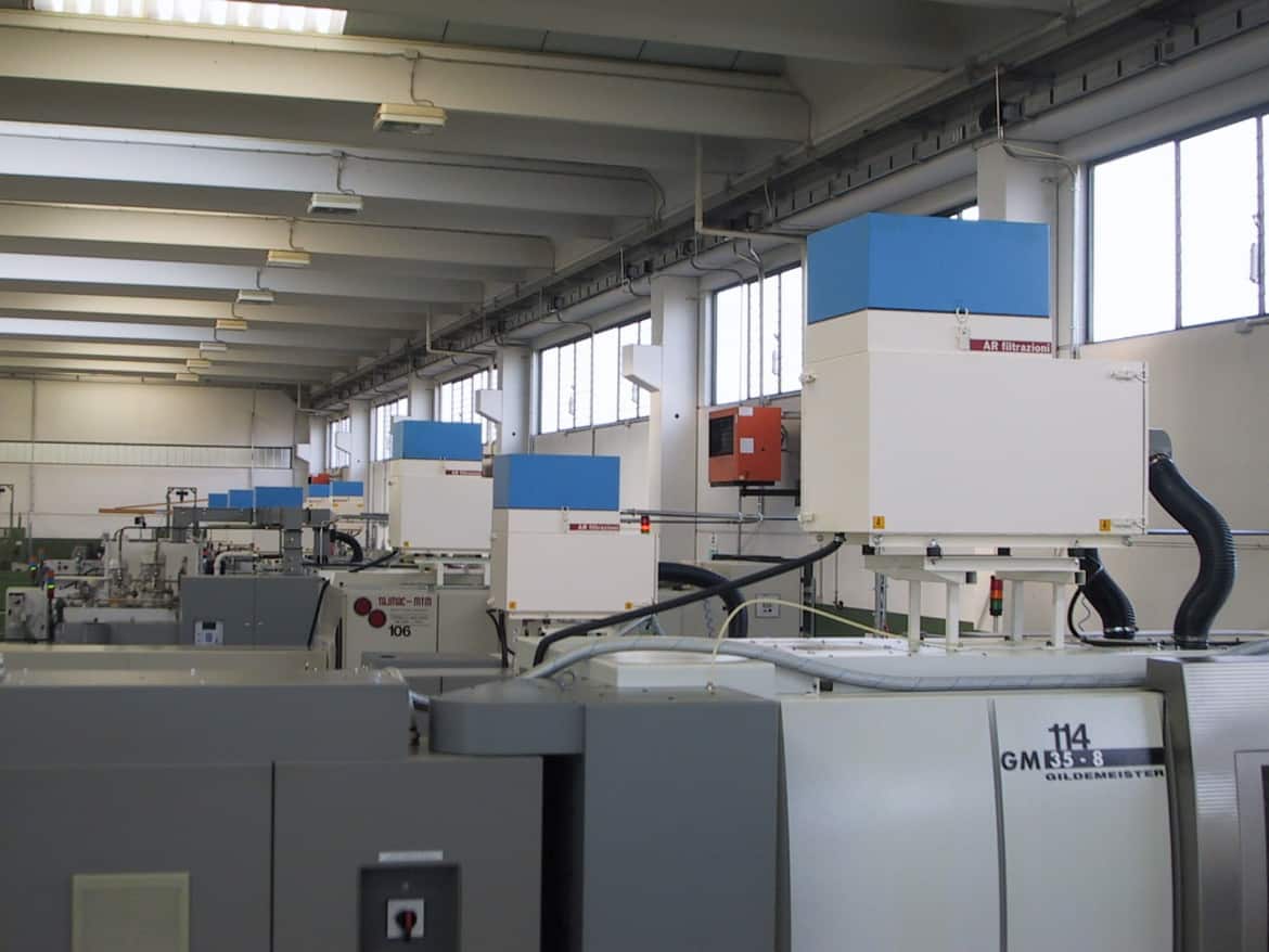 AR Filtrazioni, filtri nebbie oleose e depurazione fumi torni Gildemeister DMG Mori